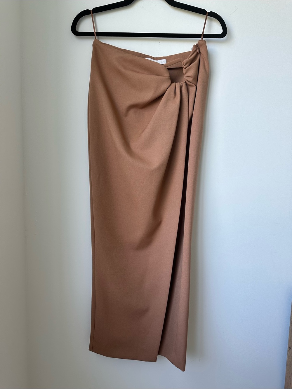 Mango Ruffled Details Crossed Midi Skirt Size 4